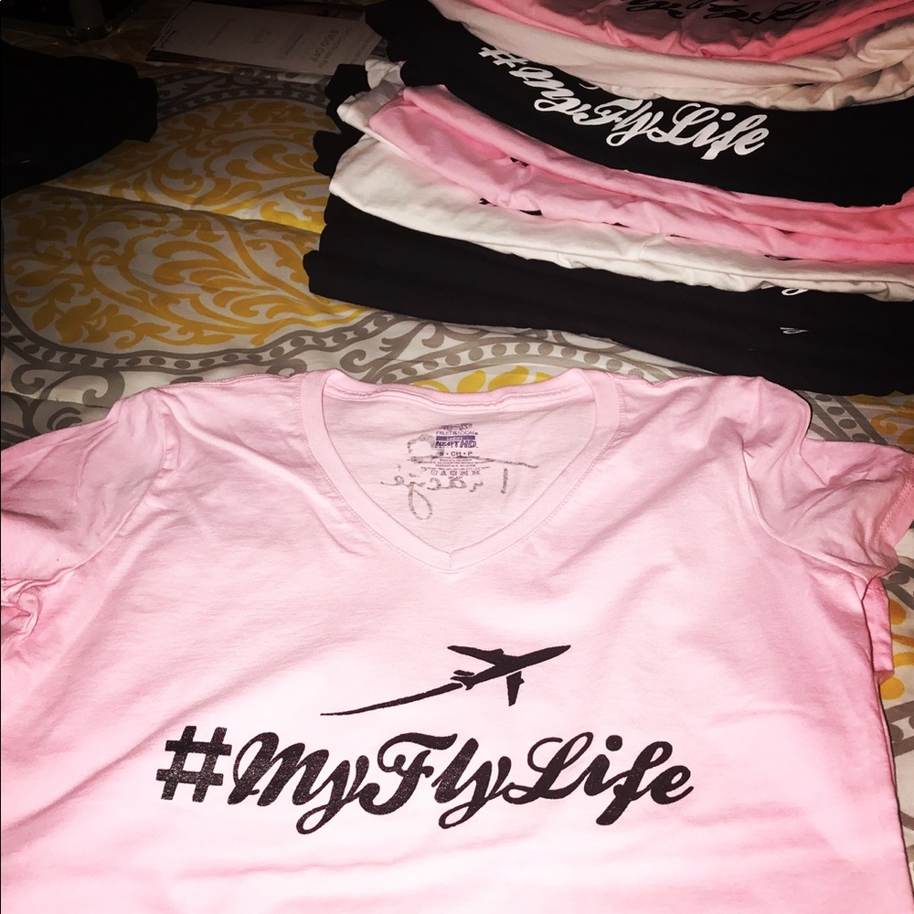 Women’s fitted V neck t-shirt! Aviation inspired!